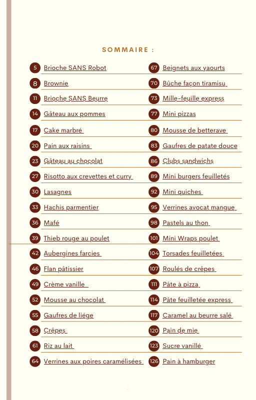 Mes recettes du quotidien SANS ROBOT
