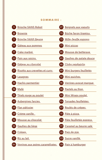 Mes recettes du quotidien SANS ROBOT