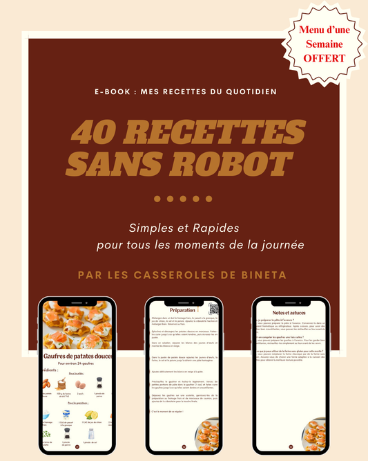 Mes recettes du quotidien SANS ROBOT